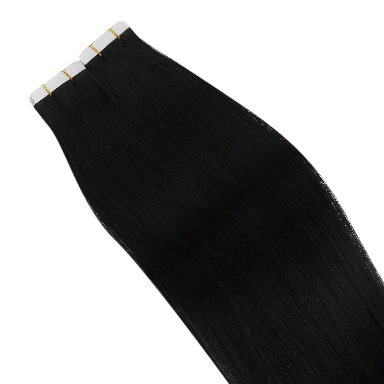 [Virgin Hair] Invisible Tape in Hair Extensions Real Human Hair Natural Black #1B - Image 7